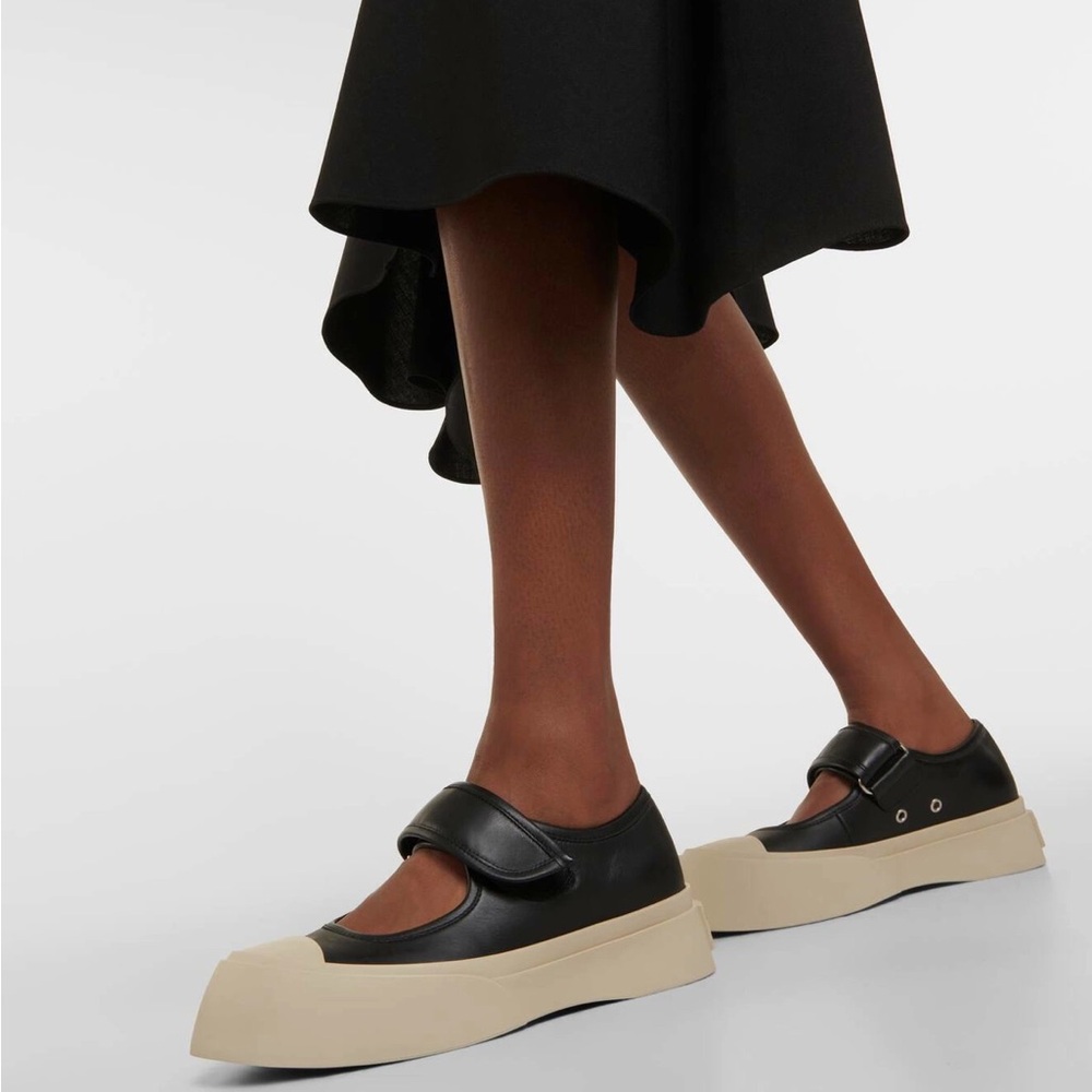 NWOT MARNI Napa Leather Mary Jane Sneakers Size 37